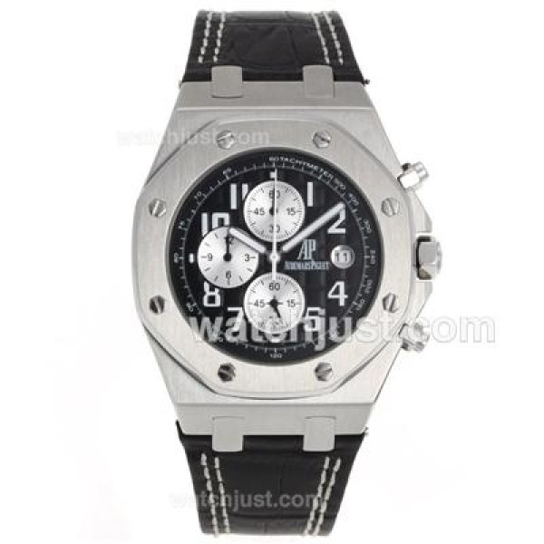 Audemars Piguet Royal Oak Offshore Rhone-Fusterie Limited Edition Working Chrono with Black Dial-Leather Strap