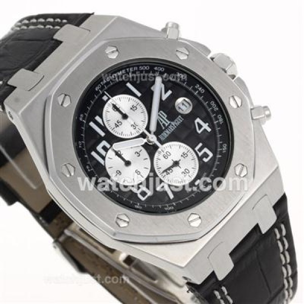 Audemars Piguet Royal Oak Offshore Rhone-Fusterie Limited Edition Working Chrono with Black Dial-Leather Strap