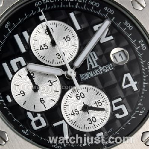 Audemars Piguet Royal Oak Offshore Rhone-Fusterie Limited Edition Working Chrono with Black Dial-Leather Strap