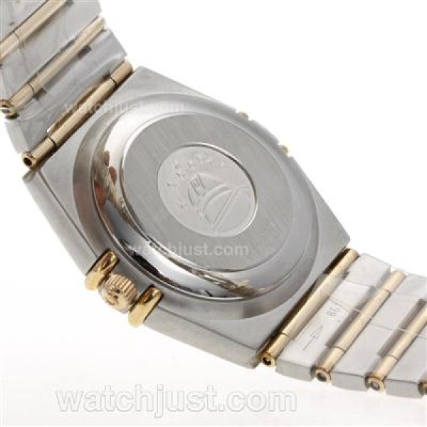 Omega Constellation Swiss ETA 2824 Movement Two Tone Diamond Markers and Bezel with MOP Dial-14K Wrapped Gold