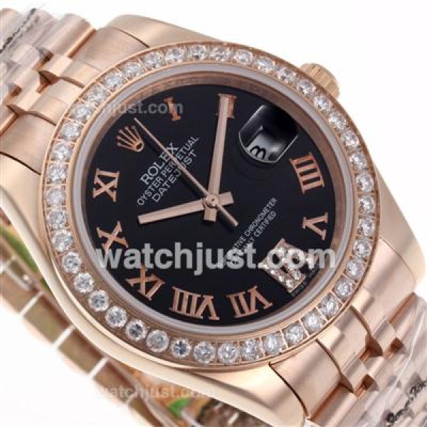 High Quality Rolex Datejust II Fake Watches With Black Dials For Sale