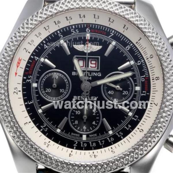 Best 1:1 Breitling Bentley 6.75 Replica Watches With Black Dials For Men