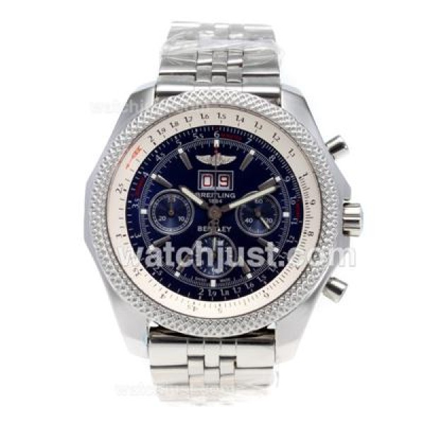 Best 1:1 Breitling Bentley Replica Watches With Blue Dials For Men