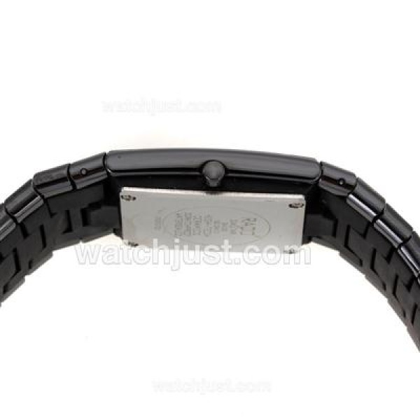 Rado DiaStar Full Black Authentic Ceramic Diamond Markers with Black Dial