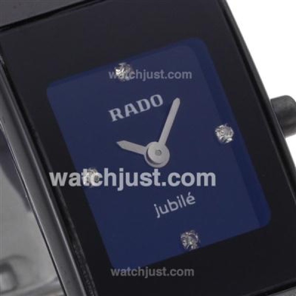 Rado DiaStar Full Black Authentic Ceramic Diamond Markers with Black Dial-Lady Size Rado DiaStar Full Black Authentic Ceramic Diamond Markers with Black Dial-Lady Size