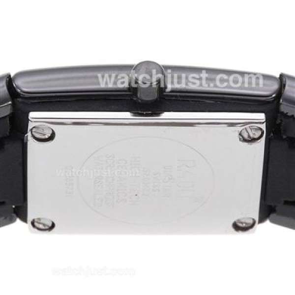 Rado DiaStar Full Black Authentic Ceramic Diamond Markers with Black Dial-Lady Size Rado DiaStar Full Black Authentic Ceramic Diamond Markers with Black Dial-Lady Size