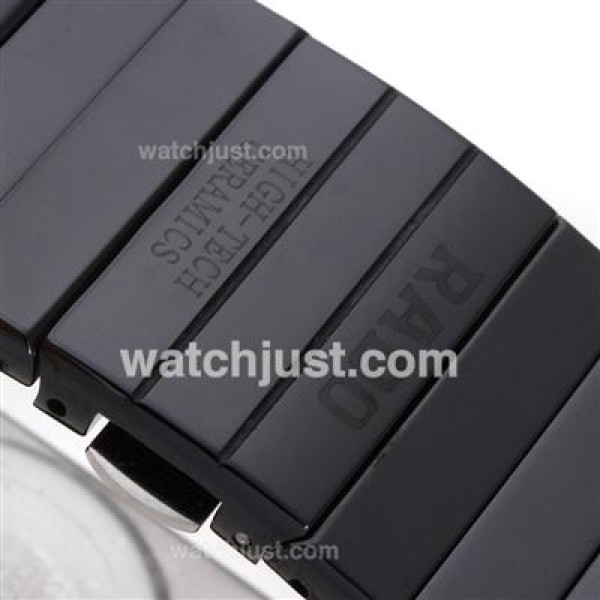 Rado DiaStar Full Black Authentic Ceramic Diamond Markers with Black Dial-Lady Size Rado DiaStar Full Black Authentic Ceramic Diamond Markers with Black Dial-Lady Size