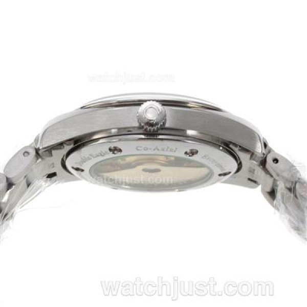 Omega Seamaster Swiss ETA 2836 Movement with White Dial S/S-18K Plated Gold Movement
