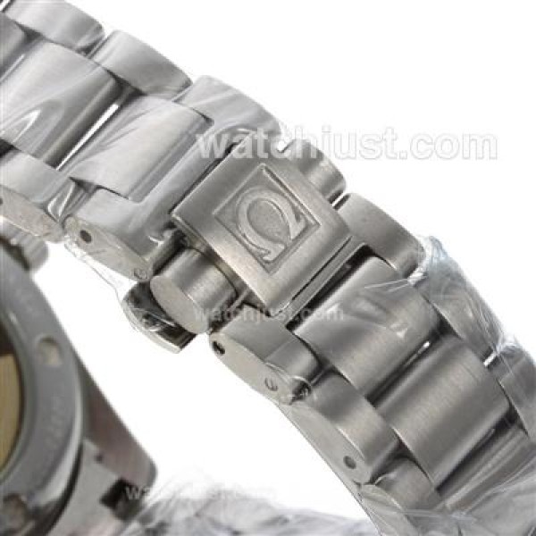 Omega Seamaster Swiss ETA 2836 Movement with White Dial S/S-18K Plated Gold Movement