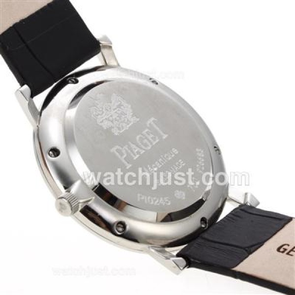 Piaget Altiplano XL Black Dial with Leather Strap