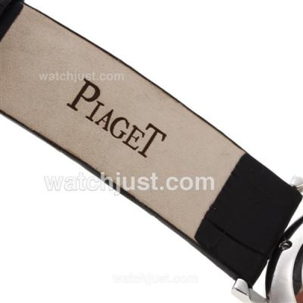 Piaget Altiplano XL Black Dial with Leather Strap