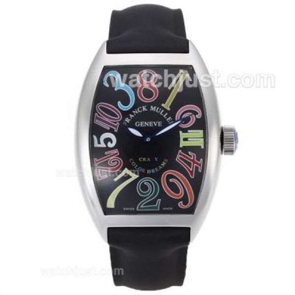 Frank Muller Crazy Color Dreams Automatic with Rubber Strap-Jumbo Version