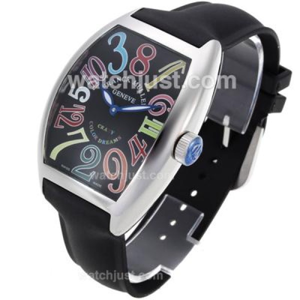 Frank Muller Crazy Color Dreams Automatic with Rubber Strap-Jumbo Version