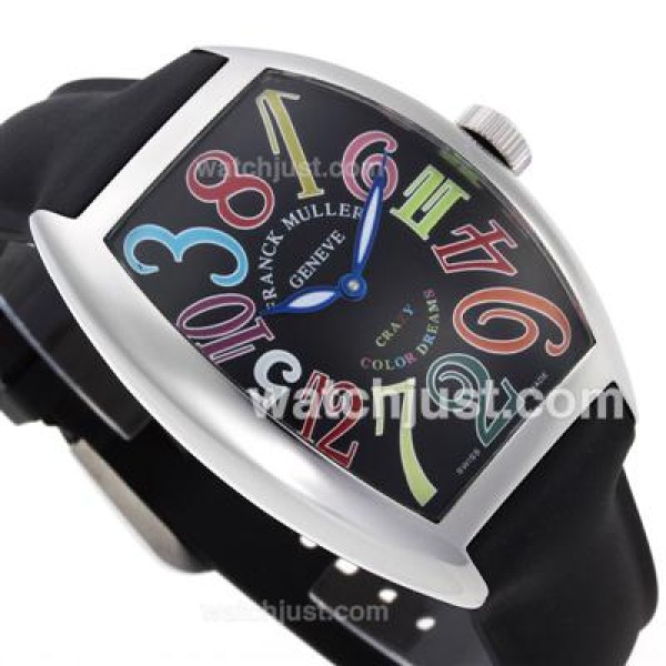Frank Muller Crazy Color Dreams Automatic with Rubber Strap-Jumbo Version