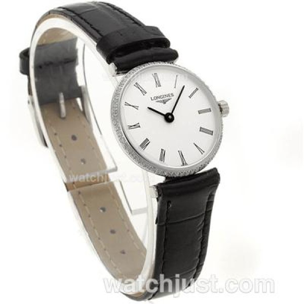 Longines La Grande Classique Swiss ETA Movement Diamond Bezel and Roman Marking-Lady Size
