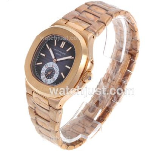Patek Philippe Nautilus Automatic Full Rose Gold with Blue Dial