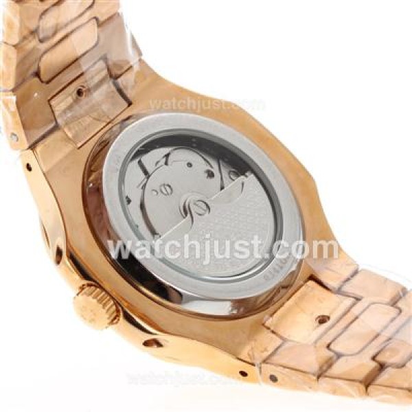 Patek Philippe Nautilus Automatic Full Rose Gold with Black Dial