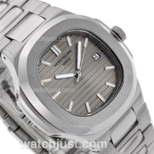 Patek Philippe Nautilus with Gray Dial S/S