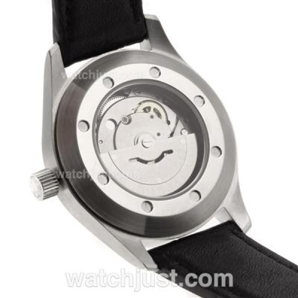 IWC Big Pilot Automatic Number Markers with Black Dial-Leather Strap