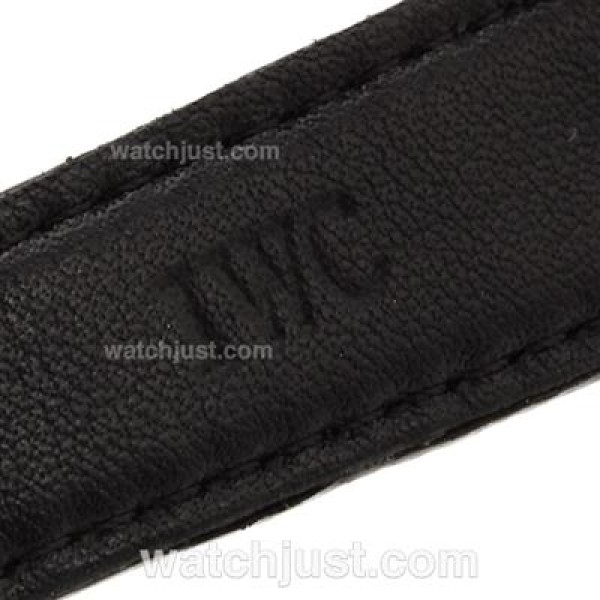 IWC Big Pilot Automatic Number Markers with Black Dial-Leather Strap
