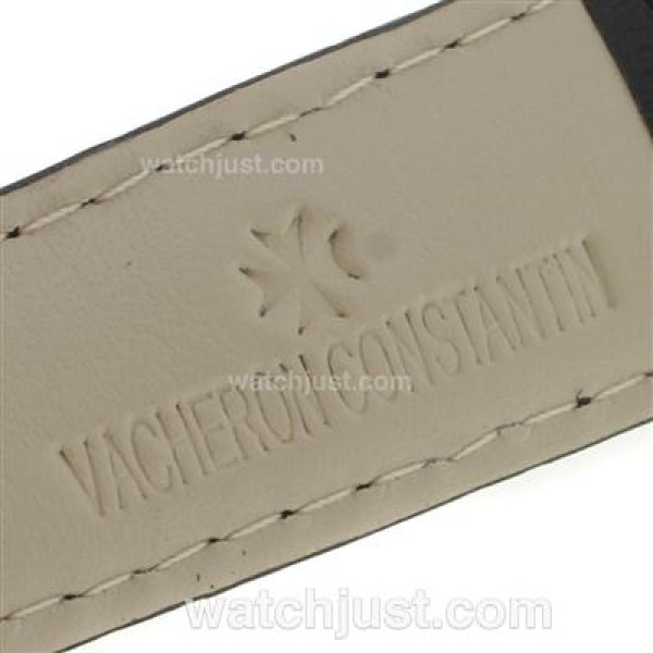 Vacheron Constantin Malte Swiss ETA 2824 Movement Rose Gold Case with Black Dial-Leather Strap Vacheron Constantin Malte Swiss ETA 2824 Movement Rose Gold Case with Black Dial-Leather Strap