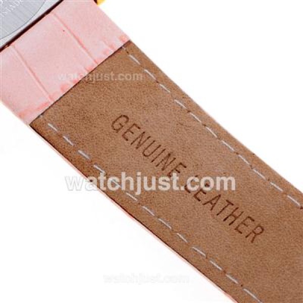 Franck Muller Master Square Rose Gold Colorfull Number Markers with White Dial-Lady Size