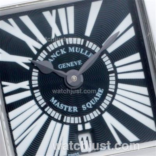 Franck Muller Master Square Roman Markers with Black Dial-Lady Size