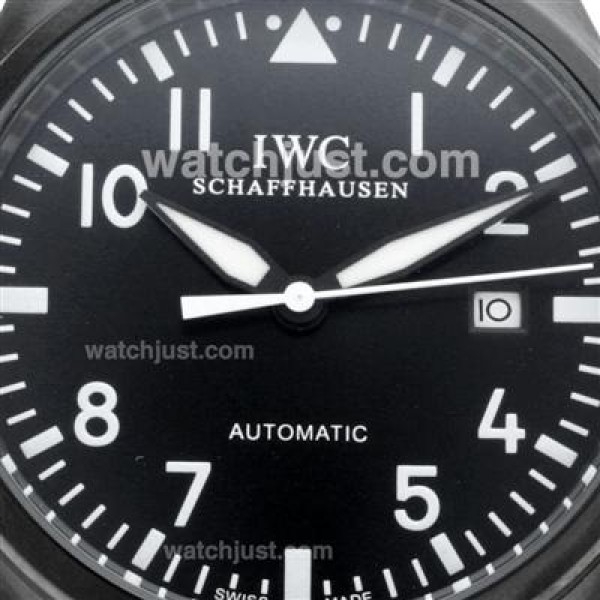 IWC Big Pilot Automatic PVD Case with Black Dial-Nylon Strap