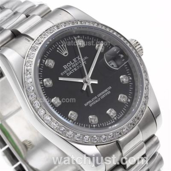 Best Quality Rolex Datejust Replica Watches With Black Dials For Sale