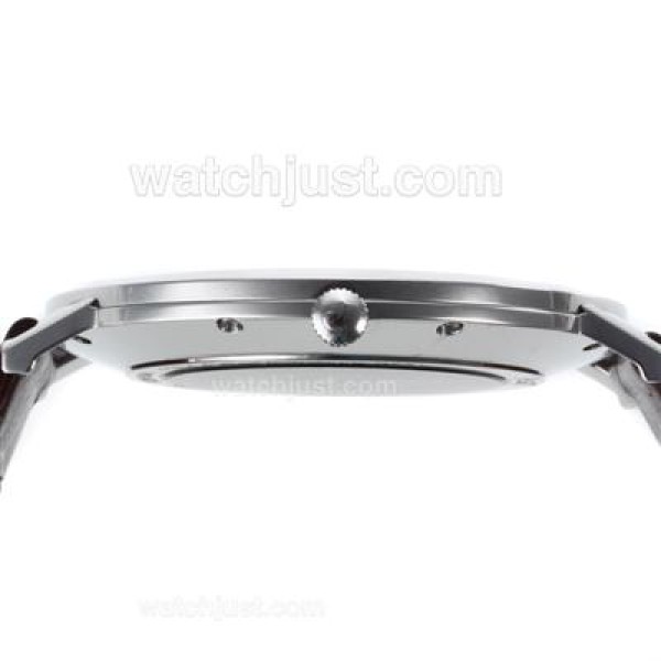Piaget Altiplano Swiss ETA Movement Stick Markers with White Dial-Leather Strap