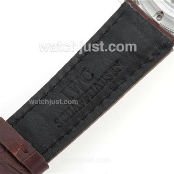 IWC Portuguese Working Power Reserve Automatic with White Dial-Leather Strap