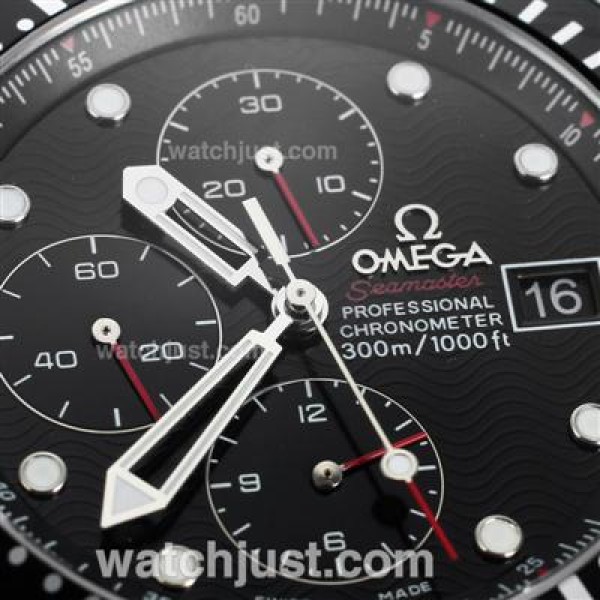 Omega Seamaster Automatic with Black Dial S/S-Oversized Version