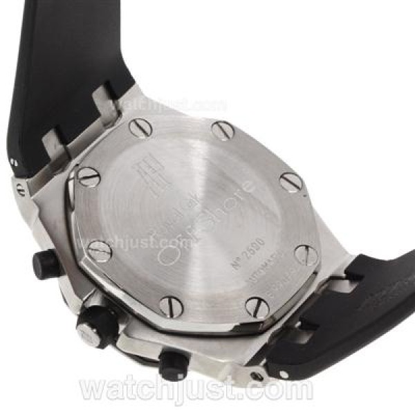 Audemars Piguet Royal Oak Offshore Chrono Swiss Valjoux 7750 Movement PVD Bezel with Black Checkered Dial-Rubber Strap