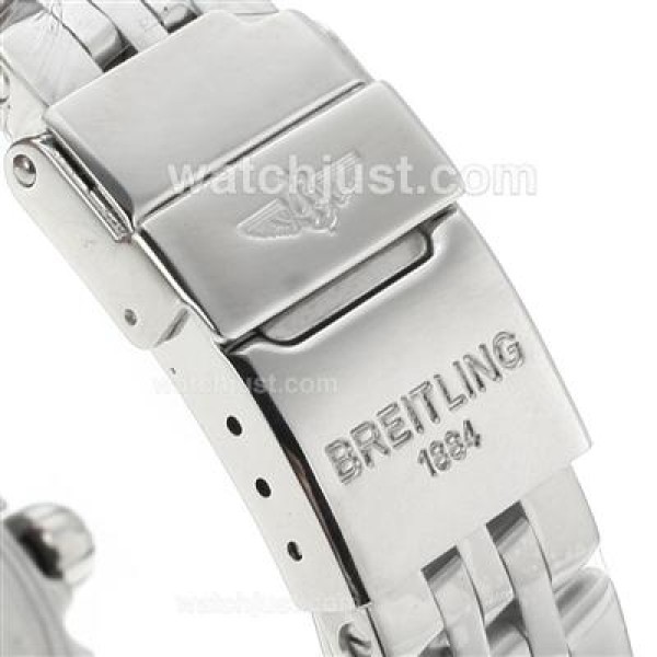 Breitling Chronomat Evolution Working Chronograph with Black  Dial S/S-Lady Size