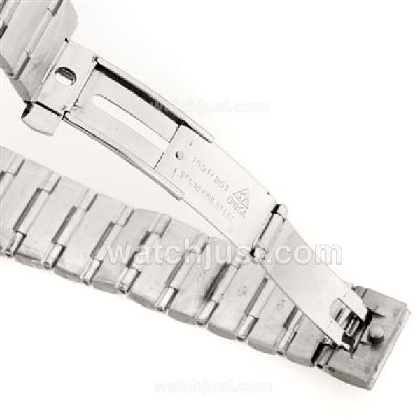 Omega Constellation Automatic Diamond Markers with White Dial S/S-18K Plated Gold Movement