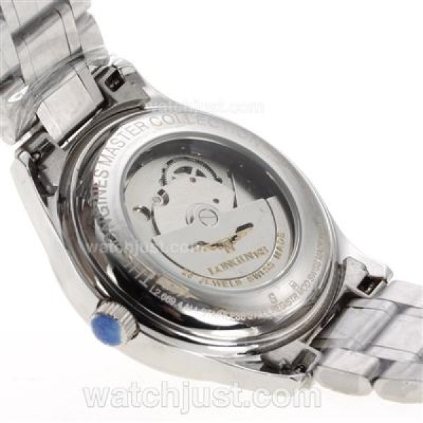 Longines Master Collection Automatic Number Markers with White Dial S/S-Sapphire Glass