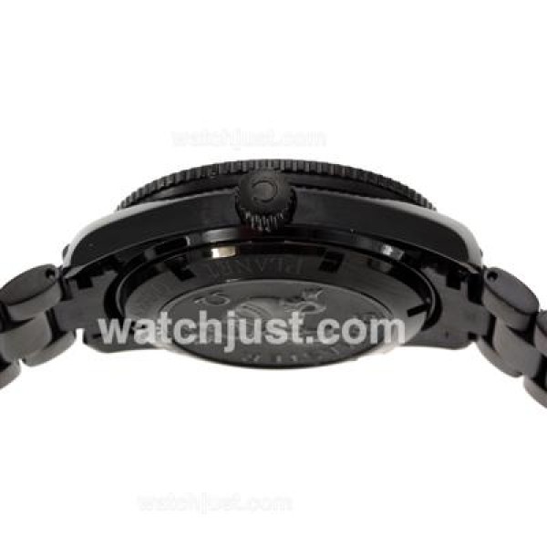 Omega Seamaster Swiss ETA 2824 Movement Full PVD Orange Bezel with Black Dial