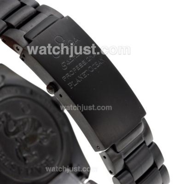 Omega Seamaster Swiss ETA 2824 Movement Full PVD Orange Bezel with Black Dial