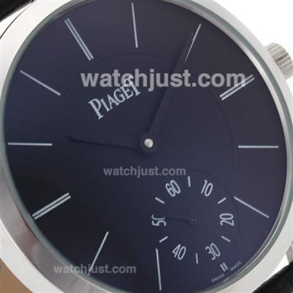 Piaget Altiplano Unitas 6497 Movement with Black Dial-Leather Strap