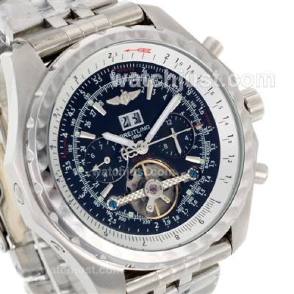 Breitling Bentley T Tourbillon Automatic with Black Dial S/S