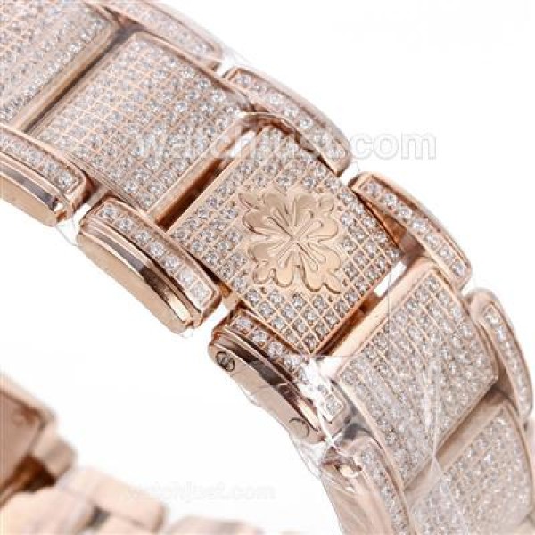 Best Replica Patek Philippe Twenty-4 Swiss ETA Movement Watches With Rose Gold Cases For Women
