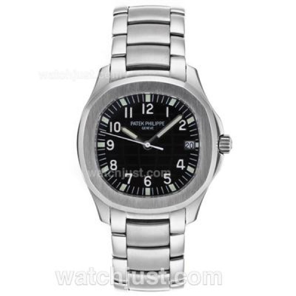 Patek Philippe Nautilus Swiss ETA 2836 Movement with Black Dial-S/S