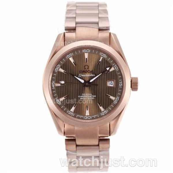 Best Quality Omega Seamaster Replica Watches With Brown Dials For Men