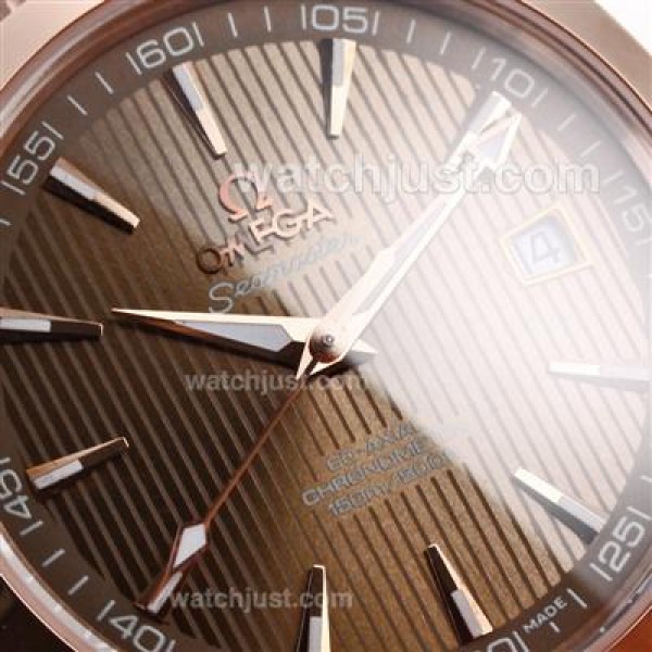 Best Quality Omega Seamaster Replica Watches With Brown Dials For Men