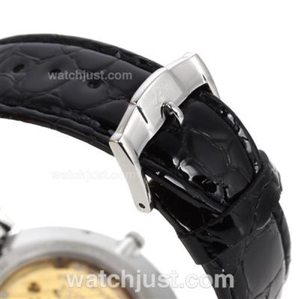 Piaget Altiplano Unitas 6497 Movement with Black Dial-Leather Strap