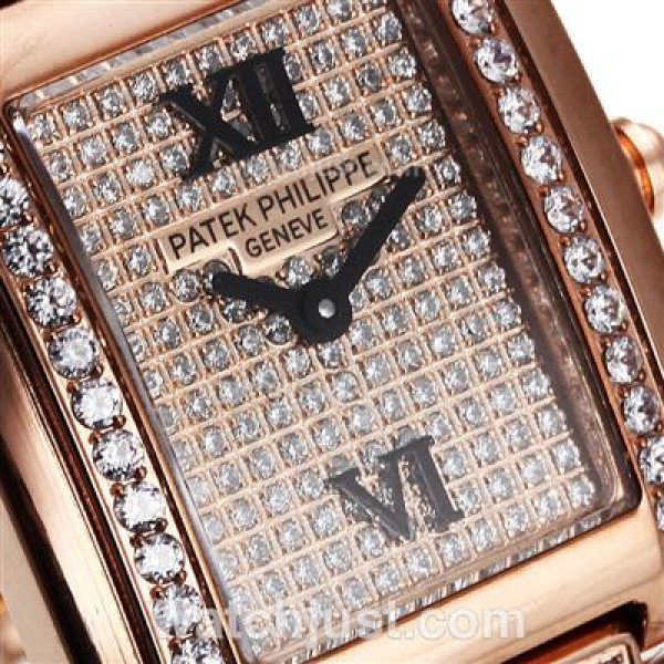 Perfect Replica Patek Philippe Twenty-4 Champagne Dials Rose Gold Cases Online