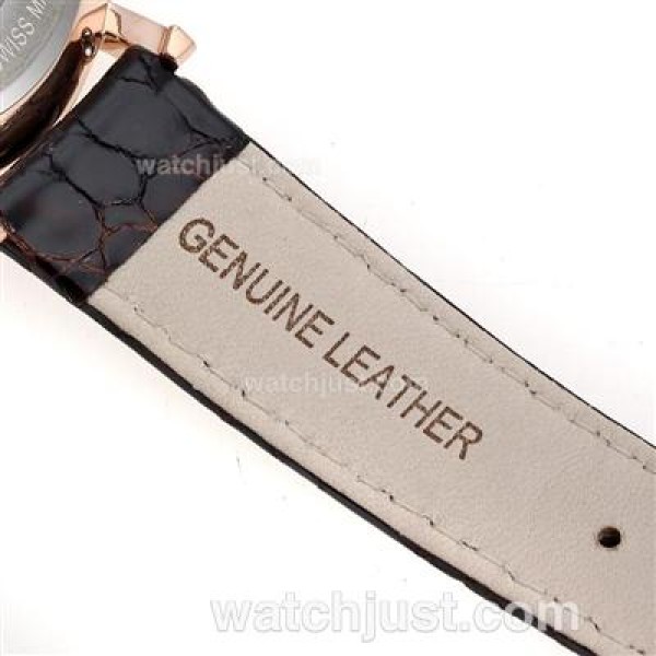 Piaget Altiplano Automatic Rose Gold Case with White Dial-Leather Strap
