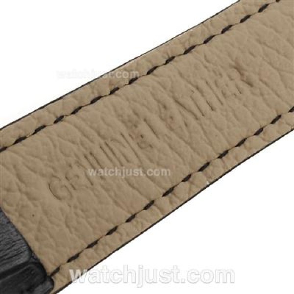 Jaeger-Lecoultre Master Control Tourbillon Automatic with Black Dial-Leather Strap