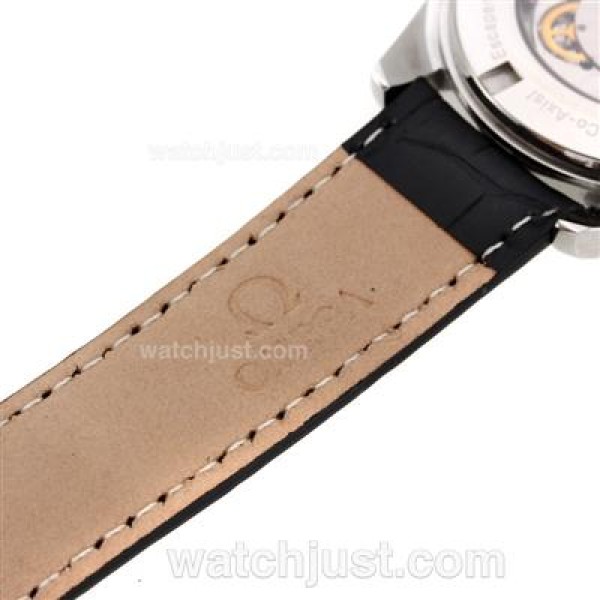 Omega Seamaster Co-Axial Automatic Blue Stick Markers with White Dial-Sapphire Glass