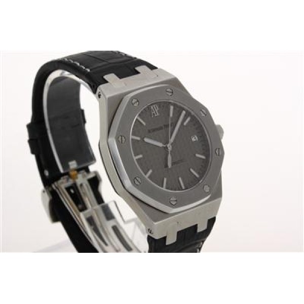 Audemars Piguet Royal Oak Swiss ETA 2824 Movement with Gray Checkered Dial-Leather Strap